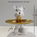 GobekUsa Graffiti Bear Statue Ornament for Modern Home Decor