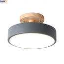 GobekUsa Acrylic Wood LED Ceiling Light – Nordic Indoor Lighting Fixture