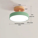 GobekUsa Acrylic Wood LED Ceiling Light – Nordic Indoor Lighting Fixture
