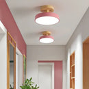 GobekUsa Acrylic Wood LED Ceiling Light – Nordic Indoor Lighting Fixture