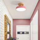 GobekUsa Acrylic Wood LED Ceiling Light – Nordic Indoor Lighting Fixture