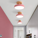GobekUsa Acrylic Wood LED Ceiling Light – Nordic Indoor Lighting Fixture