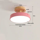 GobekUsa Acrylic Wood LED Ceiling Light – Nordic Indoor Lighting Fixture
