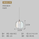 GobekUsa Light Luxury Crystal Pendant Lights for Bedroom and Bar