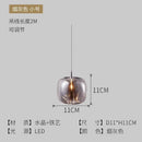 GobekUsa Light Luxury Crystal Pendant Lights for Bedroom and Bar