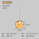 GobekUsa Light Luxury Crystal Pendant Lights for Bedroom and Bar