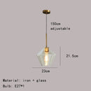 GobekUsa Gray Amber Glass Pendant Lamp for Home and Office Lighting