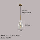 GobekUsa Gray Amber Glass Pendant Lamp for Home and Office Lighting