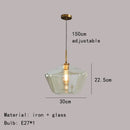GobekUsa Gray Amber Glass Pendant Lamp for Home and Office Lighting