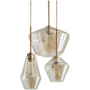 GobekUsa Gray Amber Glass Pendant Lamp for Home and Office Lighting