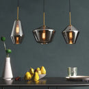 GobekUsa Gray Amber Glass Pendant Lamp for Home and Office Lighting