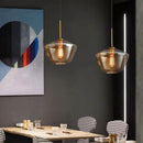 GobekUsa Gray Amber Glass Pendant Lamp for Home and Office Lighting