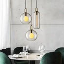 GobekUsa Glass Ball Pendant Light Fixture for Kitchen Dining Room Bedroom - Modern Hanging Lamp Luminaire Home Decor Lighting
