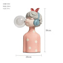 GobekUsa Bubble Girl Statue Ornament: Modern & Simple Night Light Décor for Home, Bedroom, Living Room