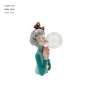 GobekUsa Bubble Girl Statue Ornament: Modern & Simple Night Light Décor for Home, Bedroom, Living Room