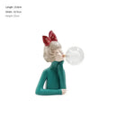 GobekUsa Bubble Girl Statue Ornament: Modern & Simple Night Light Décor for Home, Bedroom, Living Room
