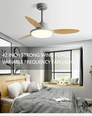 GobekUsa 42" LED Modern Design Ceiling Fan with Remote Control and Plywood Blades