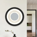 GobekUsa Modern LED Circle Sconce: White & Black Wall Mounted Lamp for Living Room