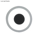 GobekUsa Modern LED Circle Sconce: White & Black Wall Mounted Lamp for Living Room