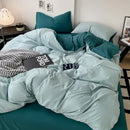 GobekUsa Cotton Bed Sets Comforter Cover Set with Corner Ties