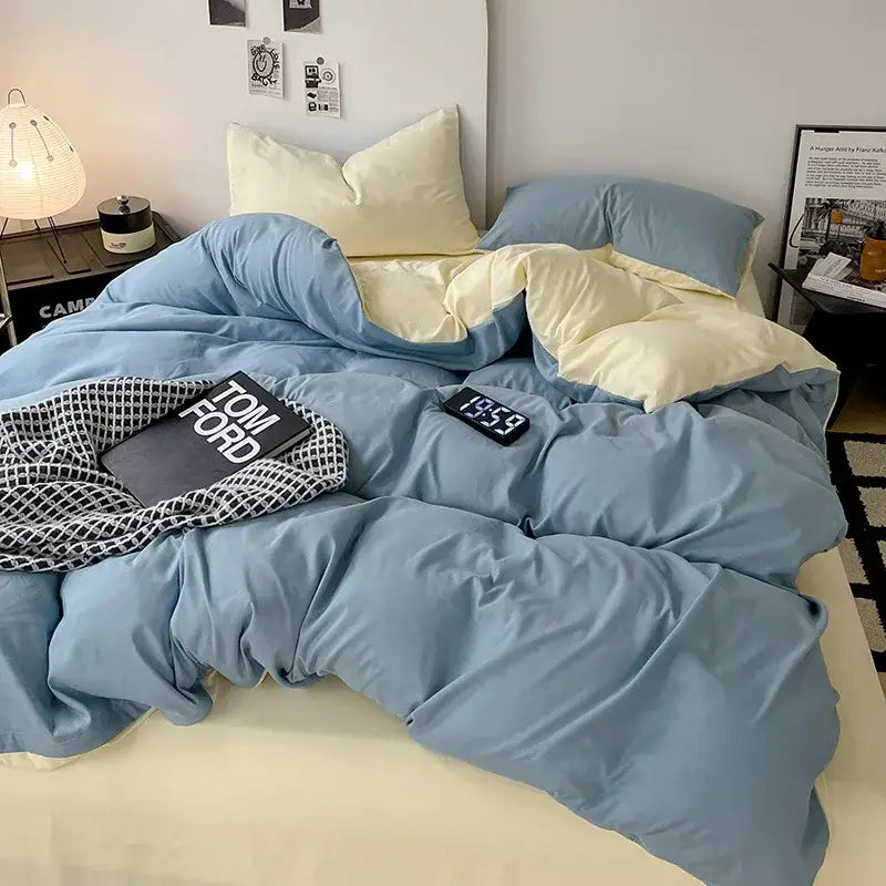 GobekUsa Cotton Bed Sets Comforter Cover Set with Corner Ties, photo 22 of 23