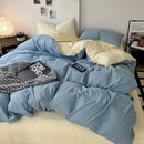 GobekUsa Cotton Bed Sets Comforter Cover Set with Corner Ties