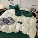 GobekUsa Cotton Bed Sets Comforter Cover Set with Corner Ties