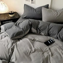 GobekUsa Cotton Bed Sets Comforter Cover Set with Corner Ties