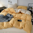 GobekUsa Cotton Bed Sets Comforter Cover Set with Corner Ties