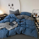 GobekUsa Cotton Bed Sets Comforter Cover Set with Corner Ties