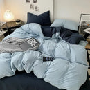 GobekUsa Cotton Bed Sets Comforter Cover Set with Corner Ties