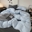 GobekUsa Cotton Bed Sets Comforter Cover Set with Corner Ties