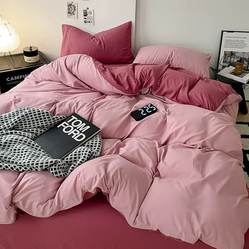GobekUsa Cotton Bed Sets Comforter Cover Set with Corner Ties, photo 11 of 23