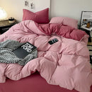 GobekUsa Cotton Bed Sets Comforter Cover Set with Corner Ties