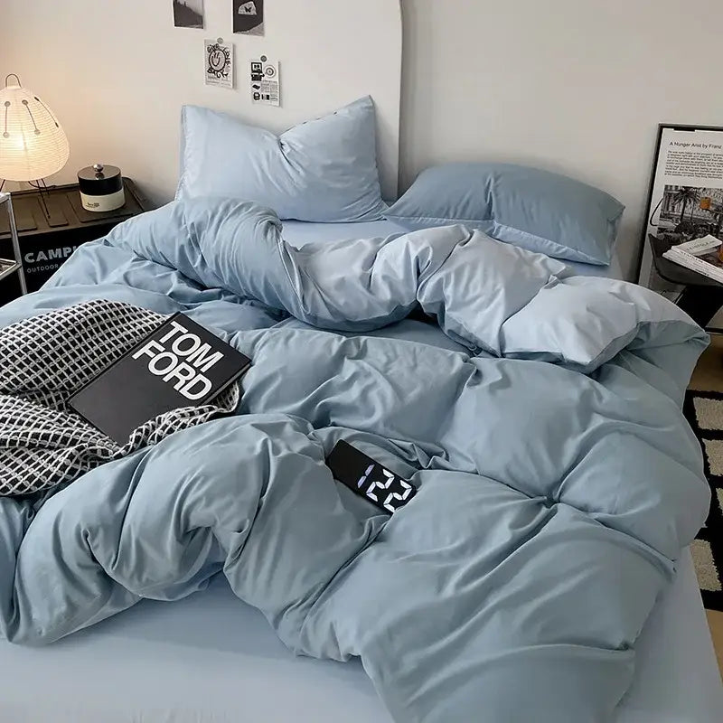 GobekUsa Cotton Bed Sets Comforter Cover Set with Corner Ties, photo 7 of 23