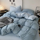 GobekUsa Cotton Bed Sets Comforter Cover Set with Corner Ties