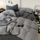 GobekUsa Cotton Bed Sets Comforter Cover Set with Corner Ties