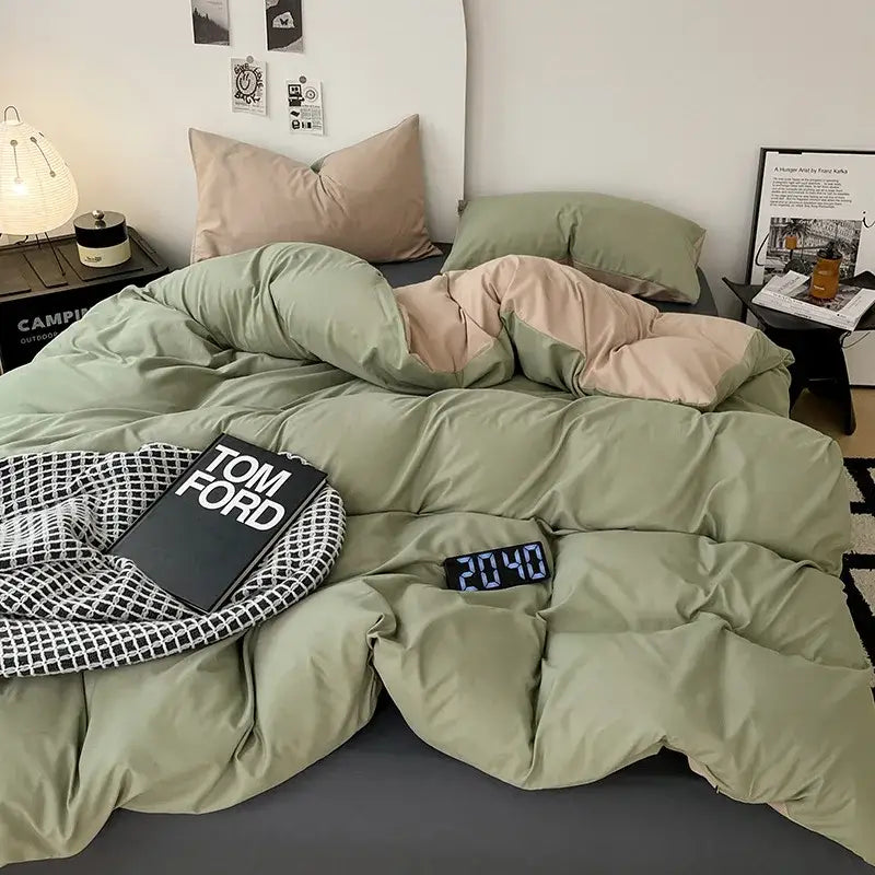 GobekUsa Cotton Bed Sets Comforter Cover Set with Corner Ties, photo 6 of 23