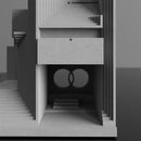 GobekUsa Concrete Home Decoration: Brian Family Cemetery Model for Living Room Desktop.