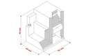 GobekUsa Concrete Home Decoration: Brian Family Cemetery Model for Living Room Desktop.