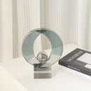 GobekUsa Geometric Crystal Glass Bookshelf Ornaments