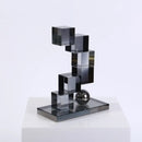 GobekUsa Geometric Crystal Glass Bookshelf Ornaments