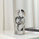 GobekUsa Geometric Crystal Glass Bookshelf Ornaments
