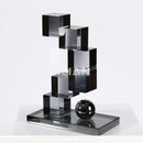 GobekUsa Geometric Crystal Glass Bookshelf Ornaments