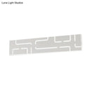 GobekUsa Contemporary LED Wall Sconce: 16"/20.5" Wide Acrylic Rectangle - Warm/White Light for Bedroom