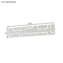 GobekUsa Contemporary LED Wall Sconce: 16"/20.5" Wide Acrylic Rectangle - Warm/White Light for Bedroom