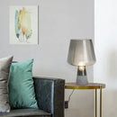 GobekUsa Leimu Amber Glass Table Lamp: Modern Nordic Design for Bedroom Living Room Decor