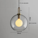 GobekUsa Glass Ball LED Pendant Light - Modern Hanging Lights for Home, Restaurant, Cafe
