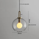 GobekUsa Glass Ball LED Pendant Light - Modern Hanging Lights for Home, Restaurant, Cafe