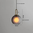 GobekUsa Glass Ball LED Pendant Light - Modern Hanging Lights for Home, Restaurant, Cafe